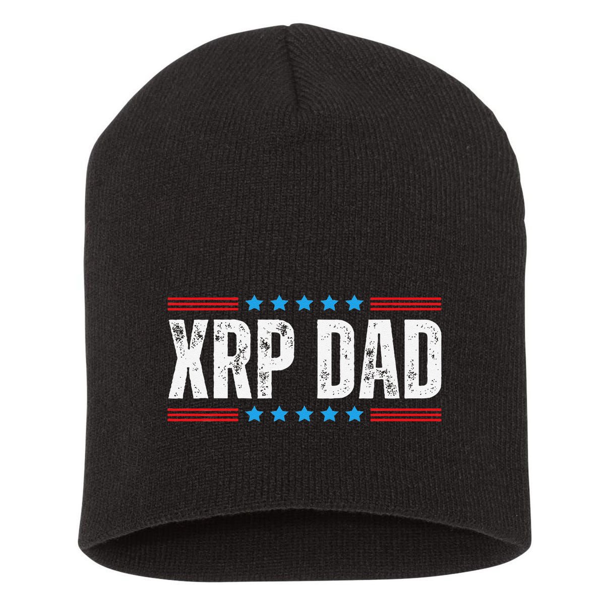 Xrp Dad Crypto Merchandise Short Acrylic Beanie