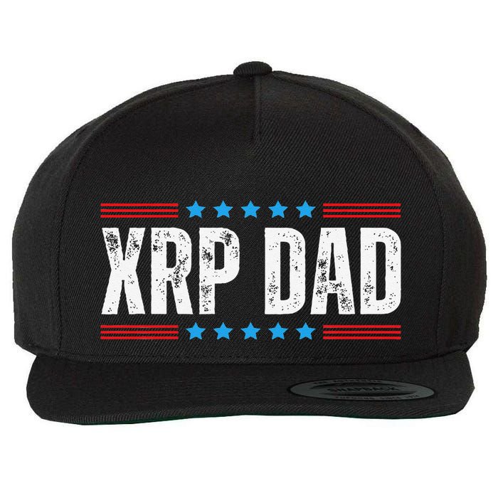 Xrp Dad Crypto Merchandise Wool Snapback Cap