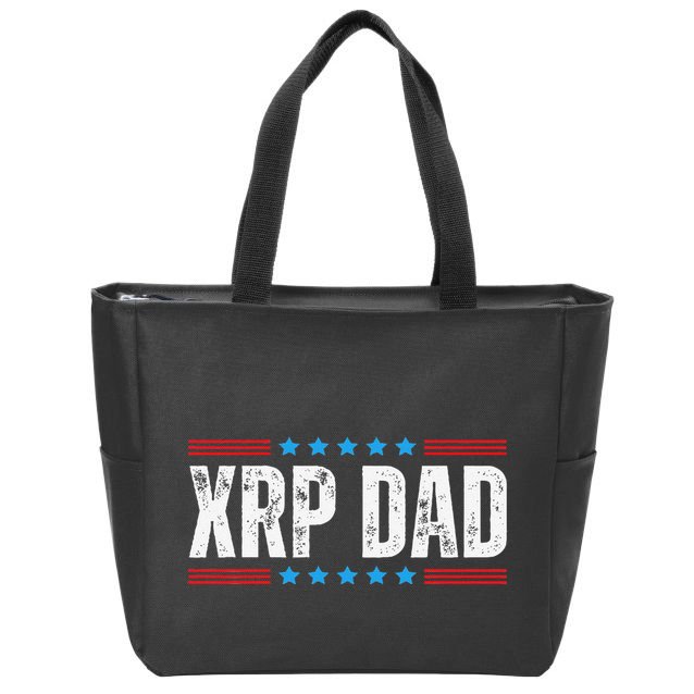 Xrp Dad Crypto Merchandise Zip Tote Bag