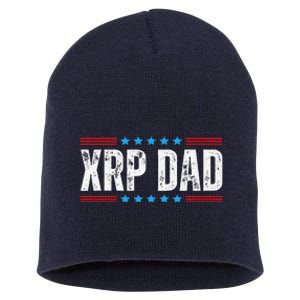 Xrp Dad Crypto Merchandise Short Acrylic Beanie