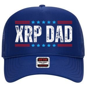 Xrp Dad Crypto Merchandise High Crown Mesh Back Trucker Hat