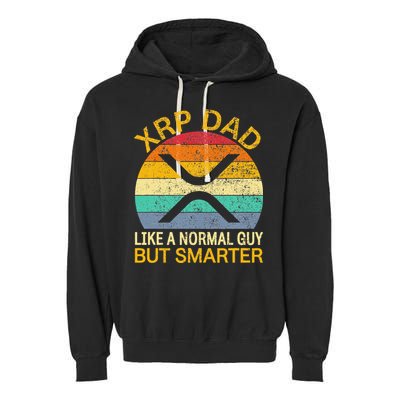 Xrp Dad Crypto Merchandise Definition Garment-Dyed Fleece Hoodie
