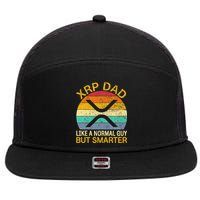 Xrp Dad Crypto Merchandise Definition 7 Panel Mesh Trucker Snapback Hat