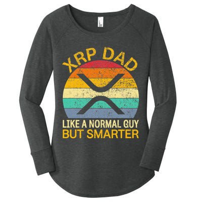 Xrp Dad Crypto Merchandise Definition Women's Perfect Tri Tunic Long Sleeve Shirt