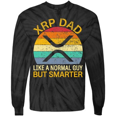 Xrp Dad Crypto Merchandise Definition Tie-Dye Long Sleeve Shirt