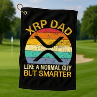 Xrp Dad Crypto Merchandise Definition Golf Towel