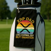Xrp Dad Crypto Merchandise Definition Golf Towel