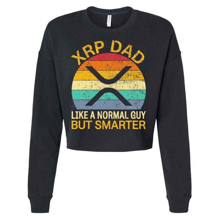 Xrp Dad Crypto Merchandise Definition Cropped Pullover Crew
