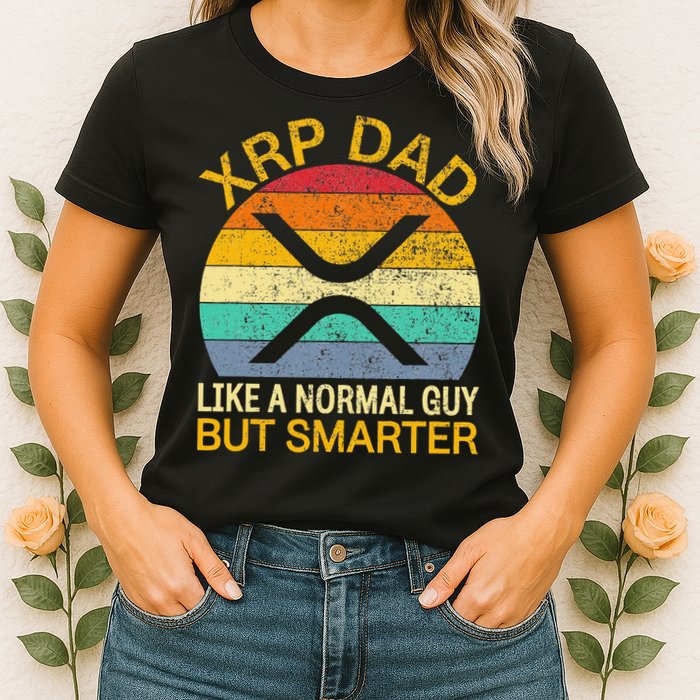 Xrp Dad Crypto Merchandise Definition Womens T-Shirt