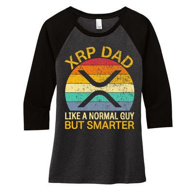 Xrp Dad Crypto Merchandise Definition Women's Tri-Blend 3/4-Sleeve Raglan Shirt