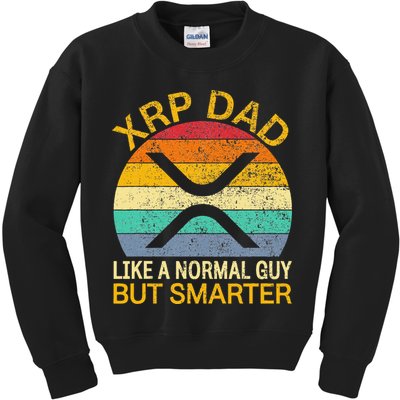 Xrp Dad Crypto Merchandise Definition Kids Sweatshirt