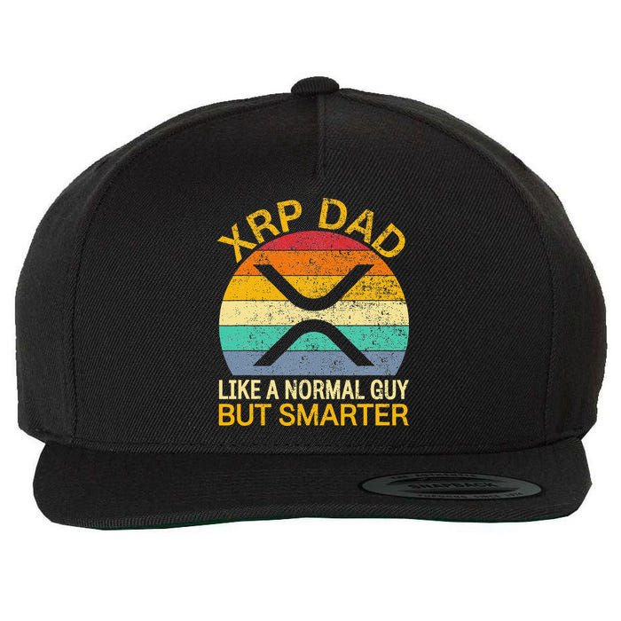 Xrp Dad Crypto Merchandise Definition Wool Snapback Cap