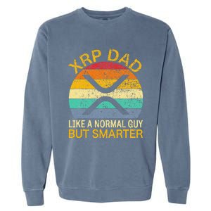 Xrp Dad Crypto Merchandise Definition Garment-Dyed Sweatshirt