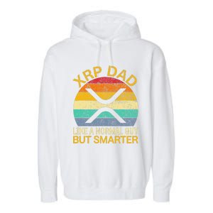 Xrp Dad Crypto Merchandise Definition Garment-Dyed Fleece Hoodie