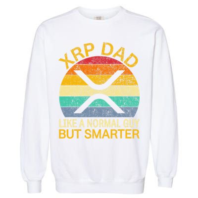 Xrp Dad Crypto Merchandise Definition Garment-Dyed Sweatshirt