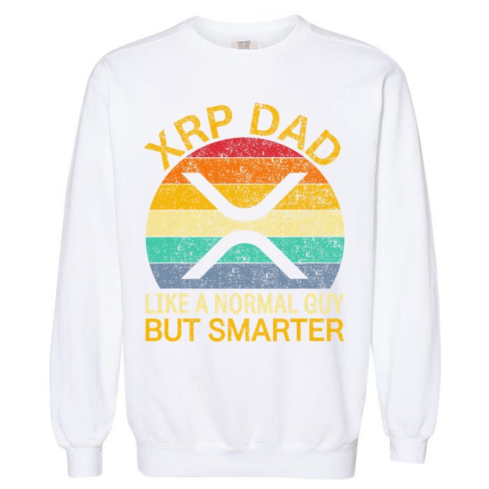 Xrp Dad Crypto Merchandise Definition Garment-Dyed Sweatshirt