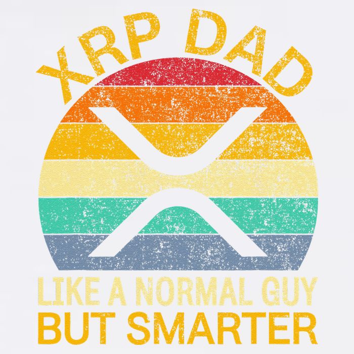 Xrp Dad Crypto Merchandise Definition Garment-Dyed Sweatshirt