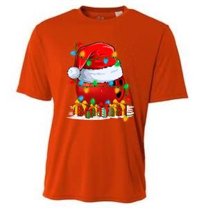 Xmas Decorations Lighting Santa Bowling Christmas Gift Cooling Performance Crew T-Shirt