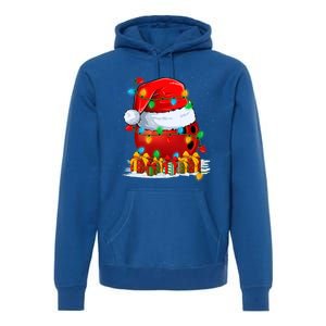 Xmas Decorations Lighting Santa Bowling Christmas Gift Premium Hoodie