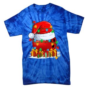 Xmas Decorations Lighting Santa Bowling Christmas Gift Tie-Dye T-Shirt