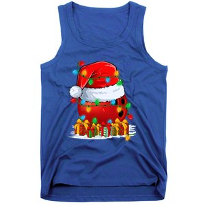 Xmas Decorations Lighting Santa Bowling Christmas Gift Tank Top