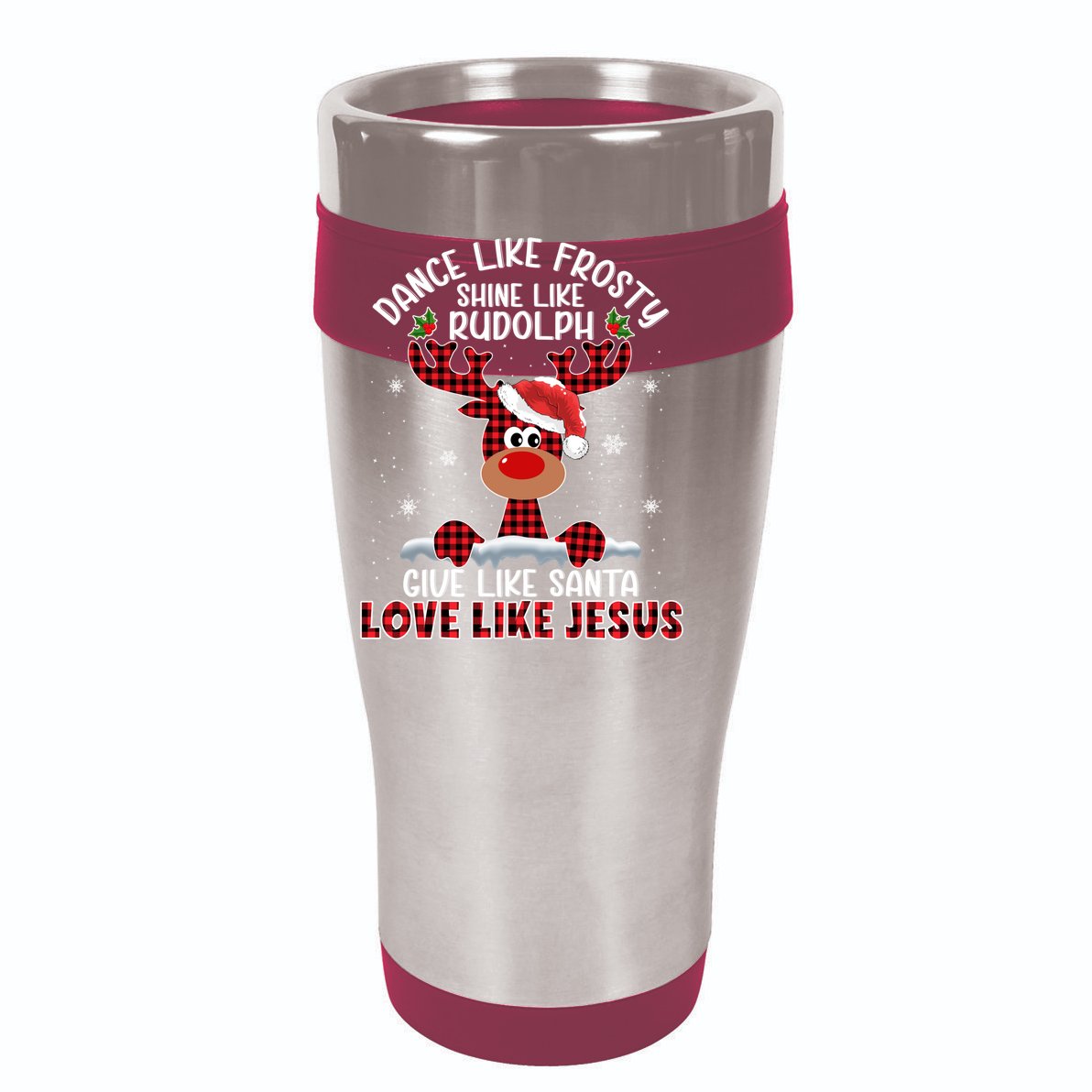 Xmas Dance Like Frosty Shine Like Rudolph Love Like Jesus Youth Performance Sprint T-Shirt