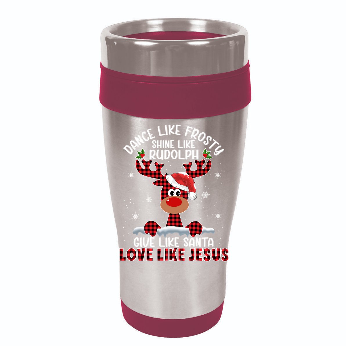 Xmas Dance Like Frosty Shine Like Rudolph Love Like Jesus Vector Backpack