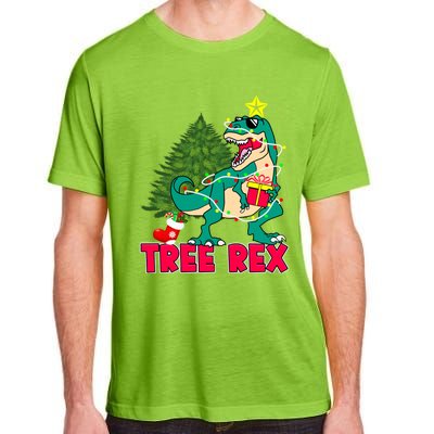 Xmas Dinosaur Merry Rexmas Trex Tree Rex Christmas Gift Adult ChromaSoft Performance T-Shirt