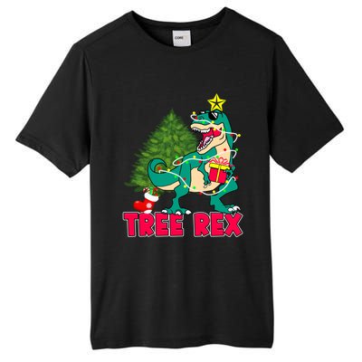 Xmas Dinosaur Merry Rexmas Trex Tree Rex Christmas Gift Tall Fusion ChromaSoft Performance T-Shirt