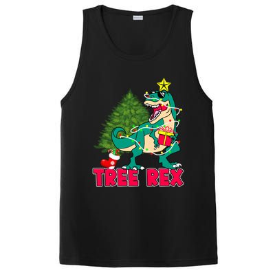 Xmas Dinosaur Merry Rexmas Trex Tree Rex Christmas Gift PosiCharge Competitor Tank