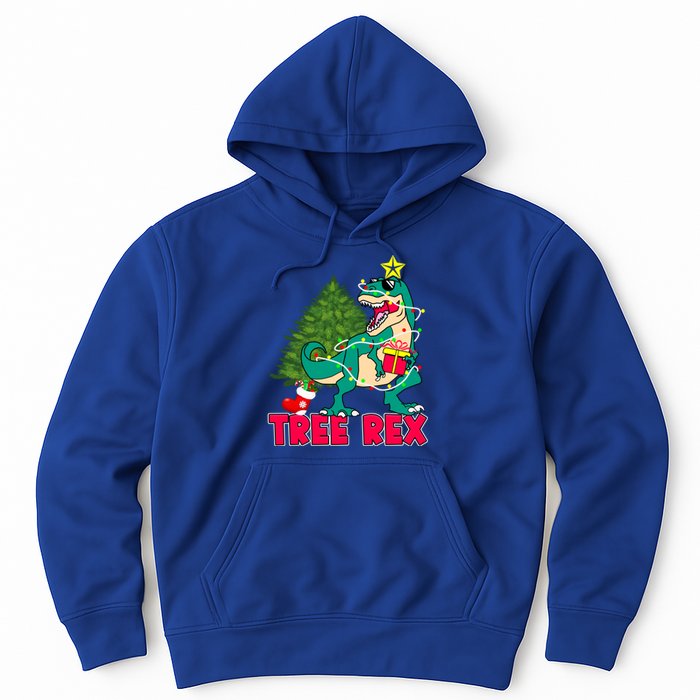 Xmas Dinosaur Merry Rexmas Trex Tree Rex Christmas Gift Hoodie