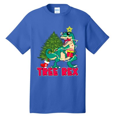 Xmas Dinosaur Merry Rexmas Trex Tree Rex Christmas Gift Tall T-Shirt