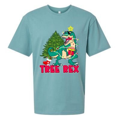 Xmas Dinosaur Merry Rexmas Trex Tree Rex Christmas Gift Sueded Cloud Jersey T-Shirt