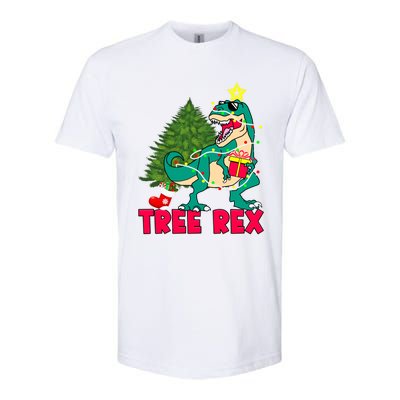 Xmas Dinosaur Merry Rexmas Trex Tree Rex Christmas Gift Softstyle CVC T-Shirt