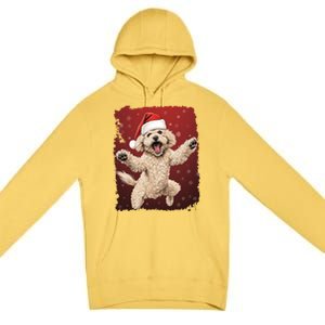 Xmas Dog Poodle Christmas Great Gift Premium Pullover Hoodie