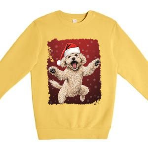 Xmas Dog Poodle Christmas Great Gift Premium Crewneck Sweatshirt