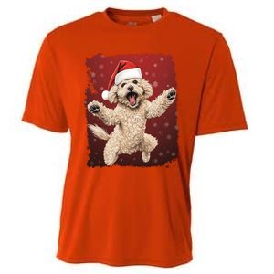 Xmas Dog Poodle Christmas Great Gift Cooling Performance Crew T-Shirt