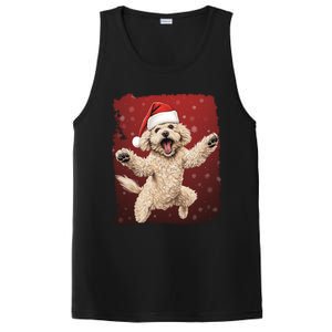 Xmas Dog Poodle Christmas Great Gift PosiCharge Competitor Tank