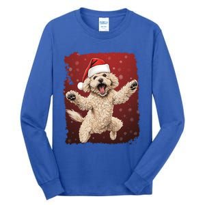 Xmas Dog Poodle Christmas Great Gift Tall Long Sleeve T-Shirt