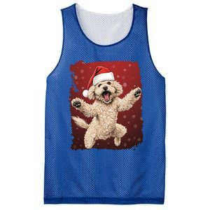 Xmas Dog Poodle Christmas Great Gift Mesh Reversible Basketball Jersey Tank