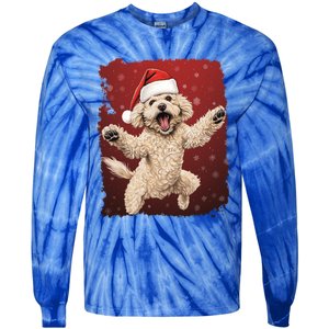 Xmas Dog Poodle Christmas Great Gift Tie-Dye Long Sleeve Shirt