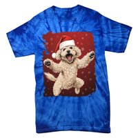 Xmas Dog Poodle Christmas Great Gift Tie-Dye T-Shirt