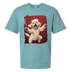 Xmas Dog Poodle Christmas Great Gift Sueded Cloud Jersey T-Shirt