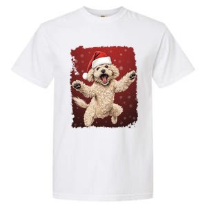 Xmas Dog Poodle Christmas Great Gift Garment-Dyed Heavyweight T-Shirt