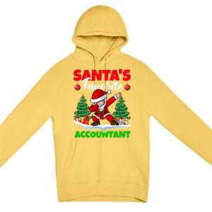 Xmas Dabbing Santas Favorite Accountant Christmas Gift Premium Pullover Hoodie