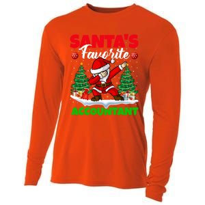 Xmas Dabbing Santas Favorite Accountant Christmas Gift Cooling Performance Long Sleeve Crew