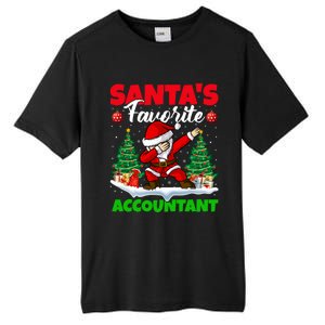 Xmas Dabbing Santas Favorite Accountant Christmas Gift Tall Fusion ChromaSoft Performance T-Shirt