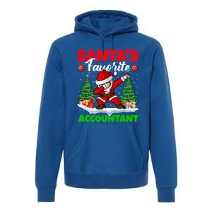 Xmas Dabbing Santas Favorite Accountant Christmas Gift Premium Hoodie