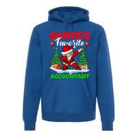 Xmas Dabbing Santas Favorite Accountant Christmas Gift Premium Hoodie