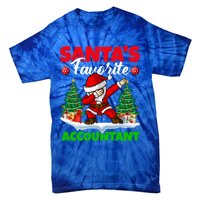 Xmas Dabbing Santas Favorite Accountant Christmas Gift Tie-Dye T-Shirt